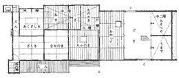 旧佐々木家住宅平面図画像