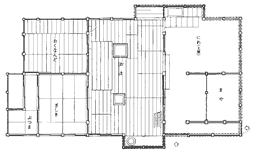 旧野原家住宅平面図