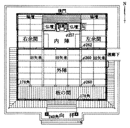 本堂平面図画像