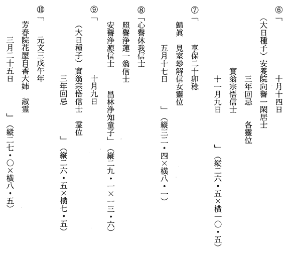 月光菩薩像胎内納入文書翻刻文画像つづき1