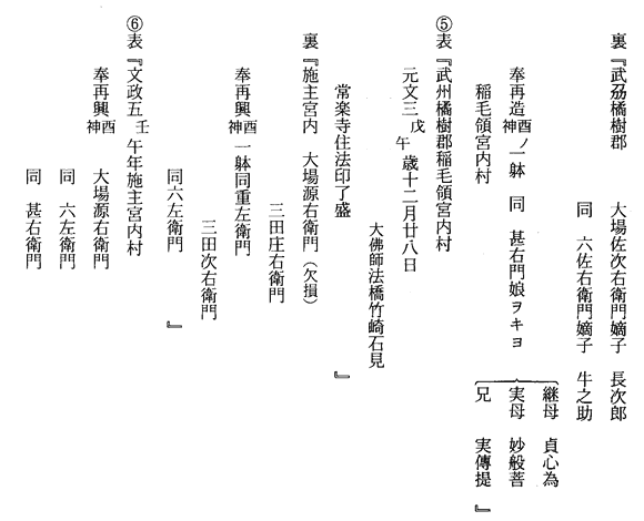 常楽寺十二神将銘文（銘記及び納入文書）　酉神将2