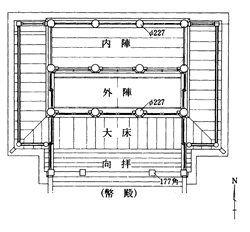 本殿平面図