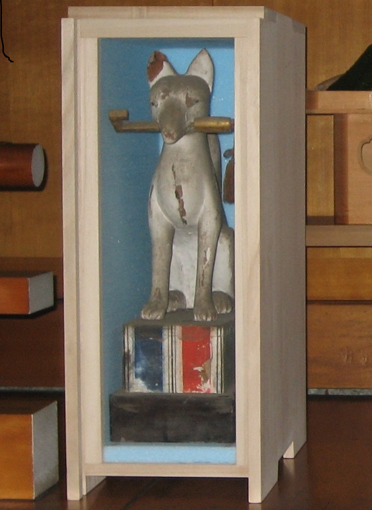 中野島稲荷神社木造白狐像（左）