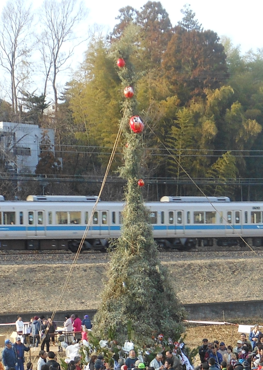 川井田地区のどんど焼き