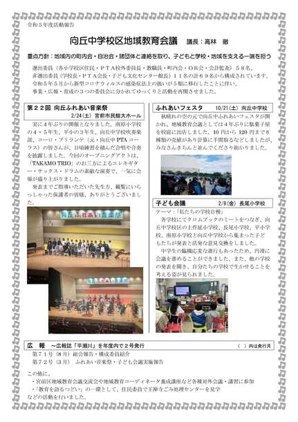 向丘　紹介資料