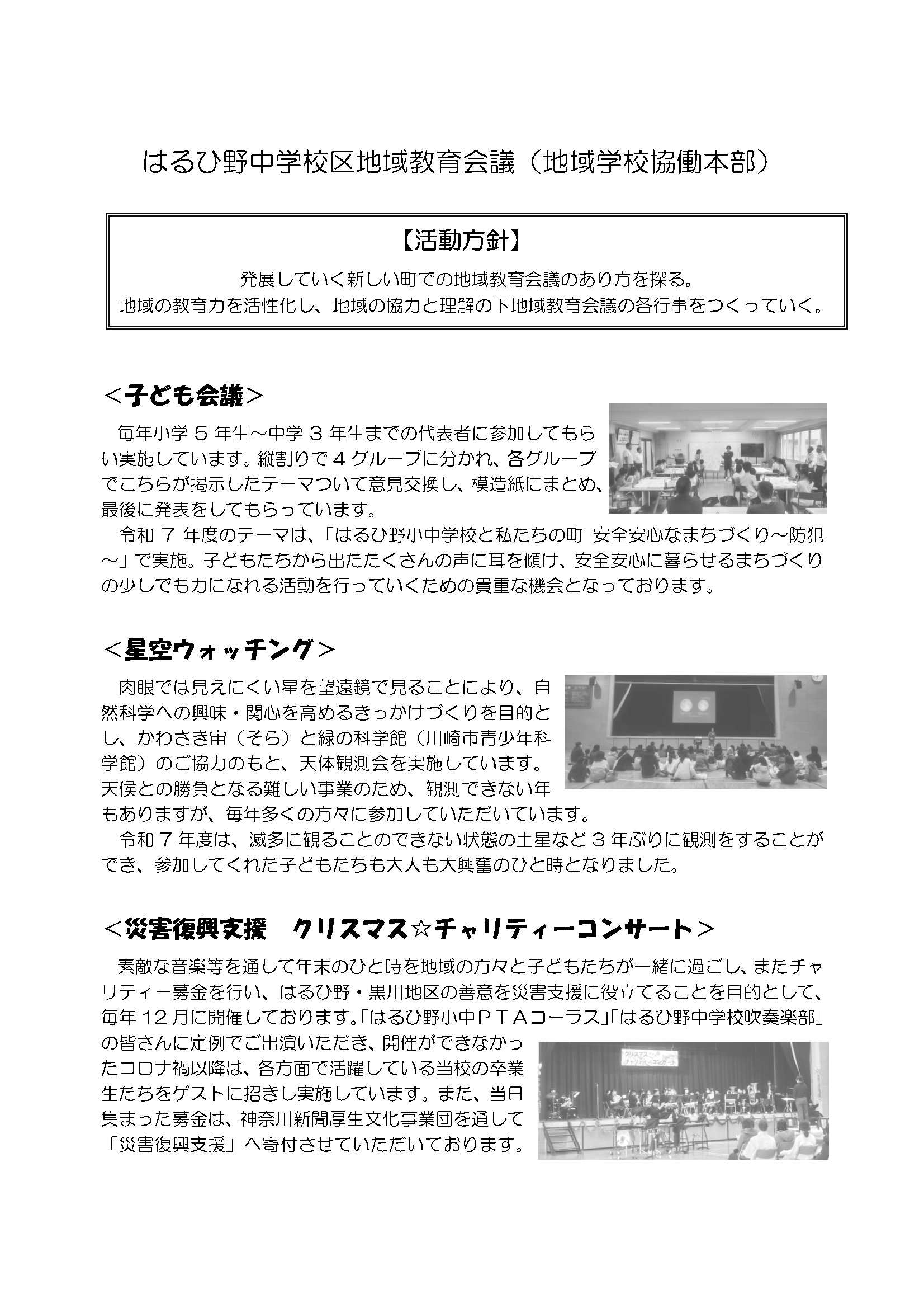 はるひ野中学校区　紹介資料