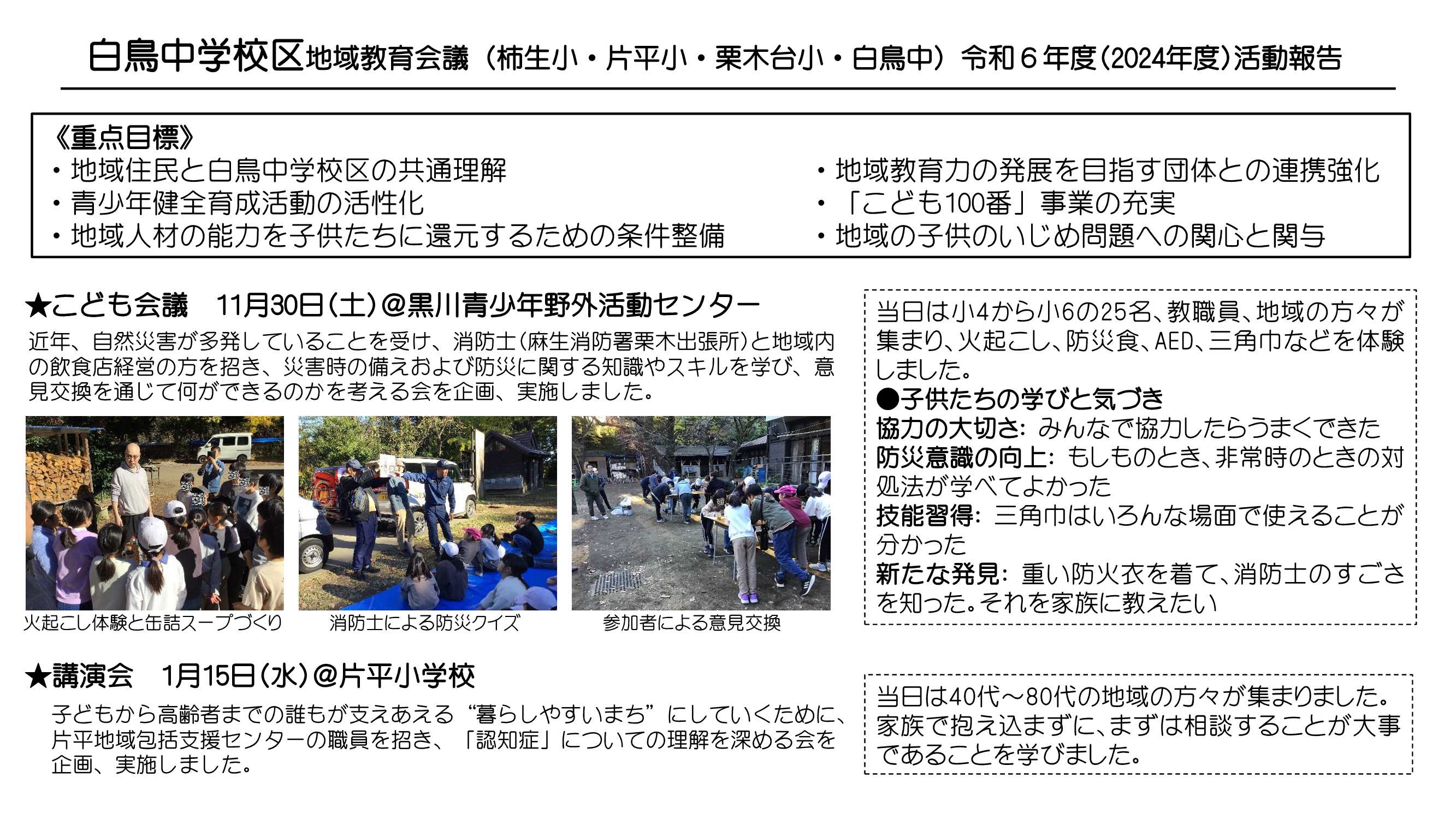 白鳥中学校区　紹介
