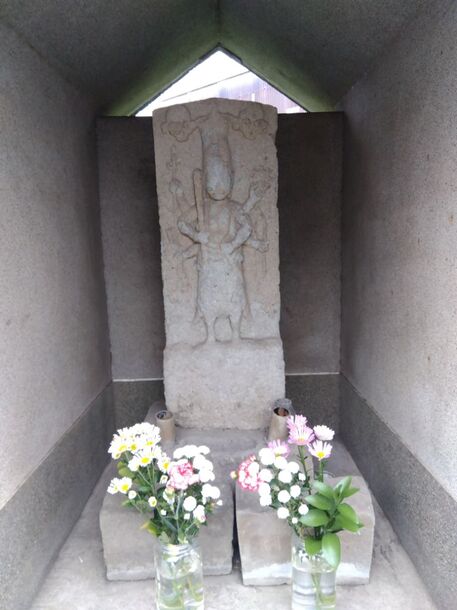 北加瀬札場脇谷戸の文化四年銘庚申塔