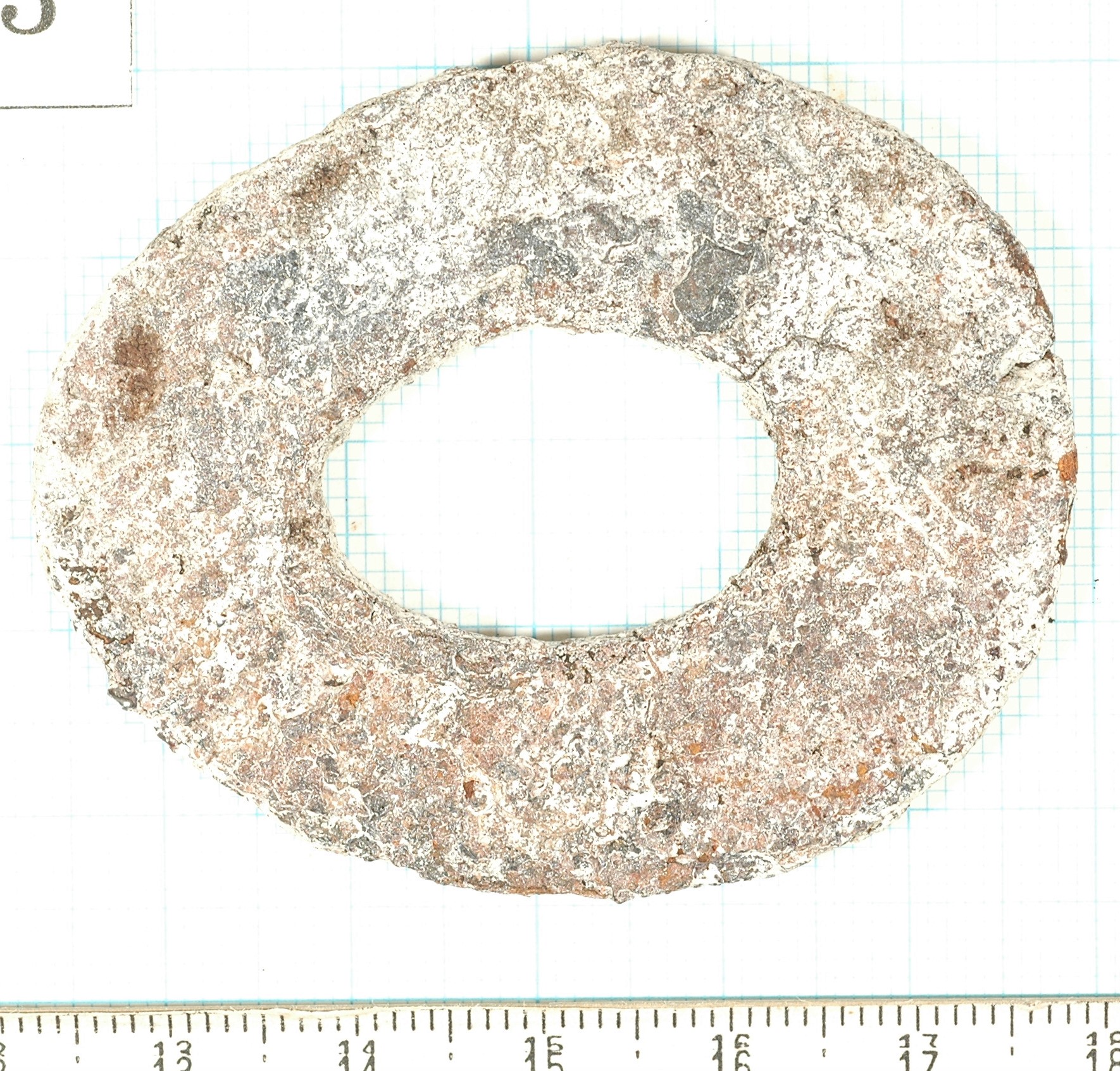 小刀の部品の一部。処理前。