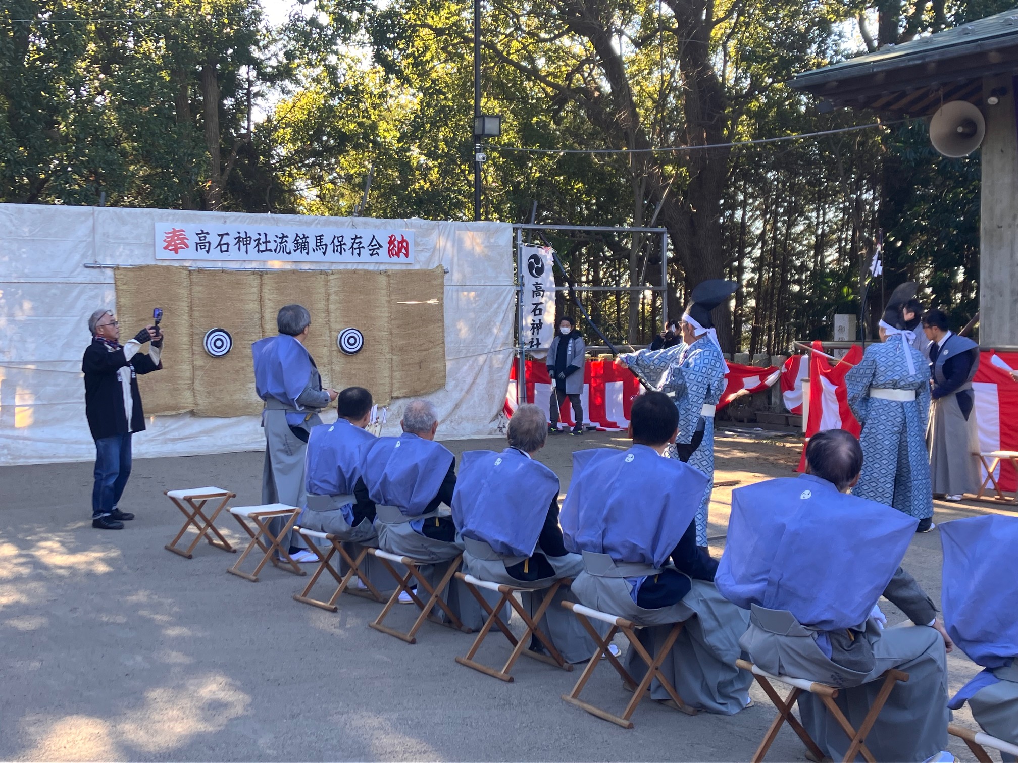 関係者による射的