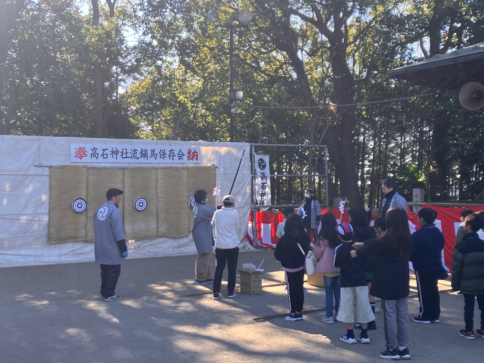 小学生による射的