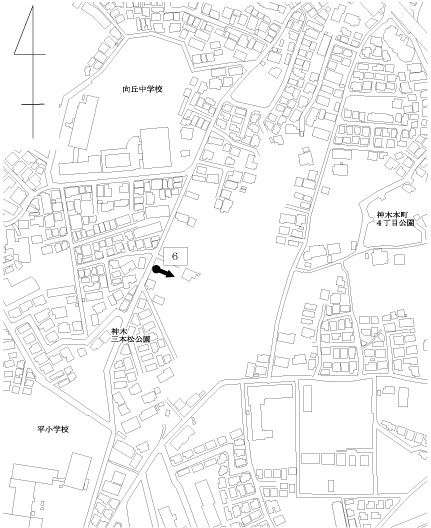 道路認定箇所見取図（宮前区神木本町4丁目地内）