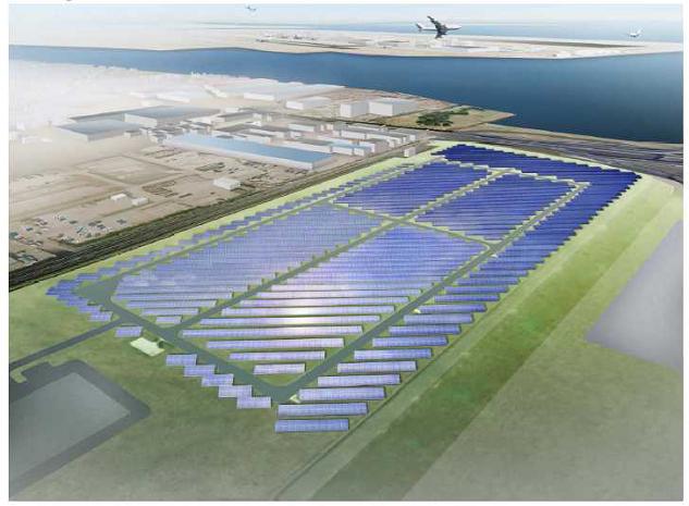 大規模太陽光発電所（イメージ）