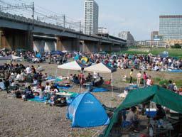 多摩川緑地バーベキュー広場の写真