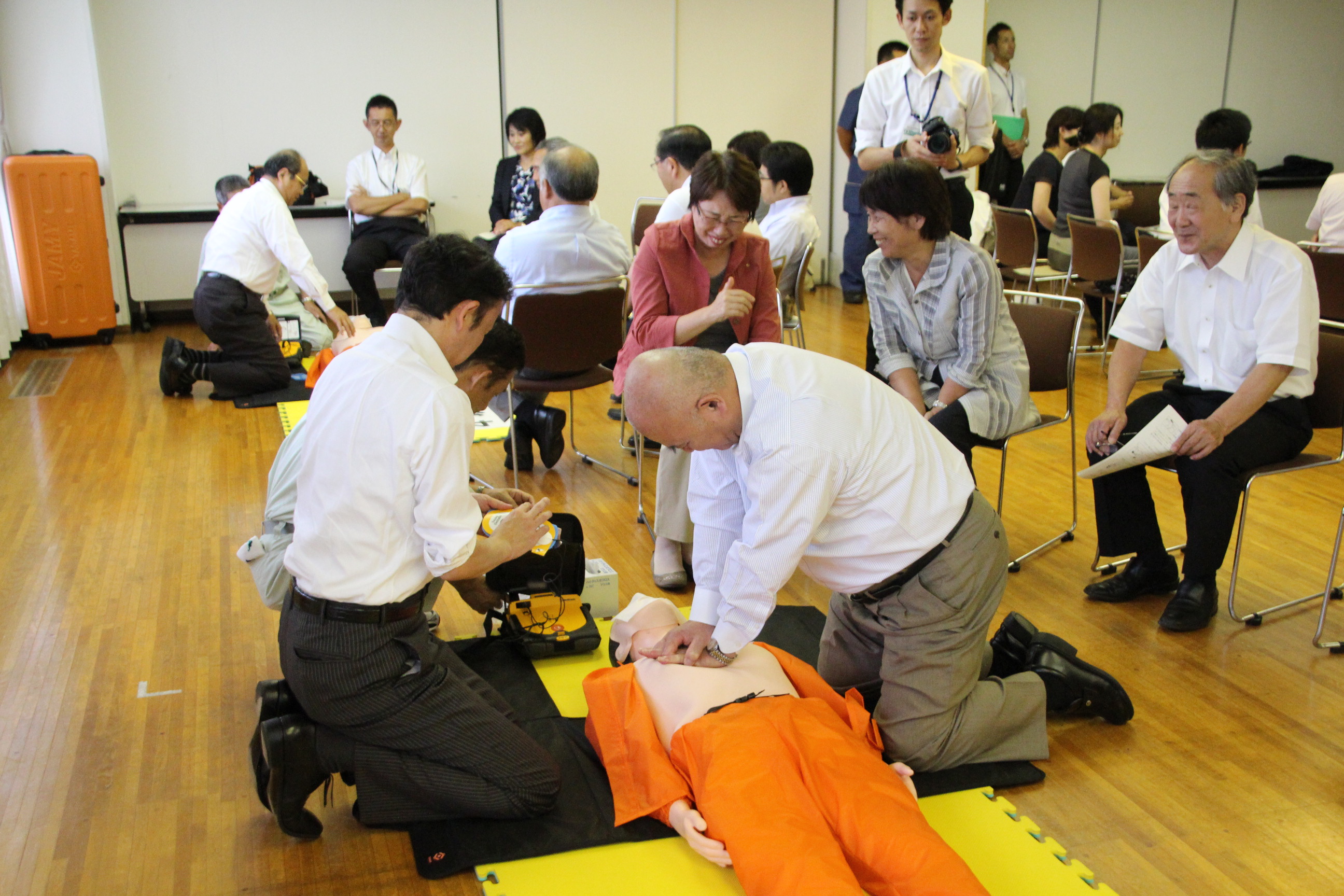 心肺蘇生法の実技講習