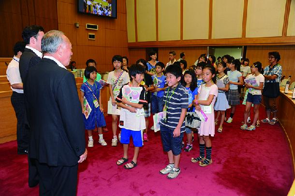 議長・副議長と対面