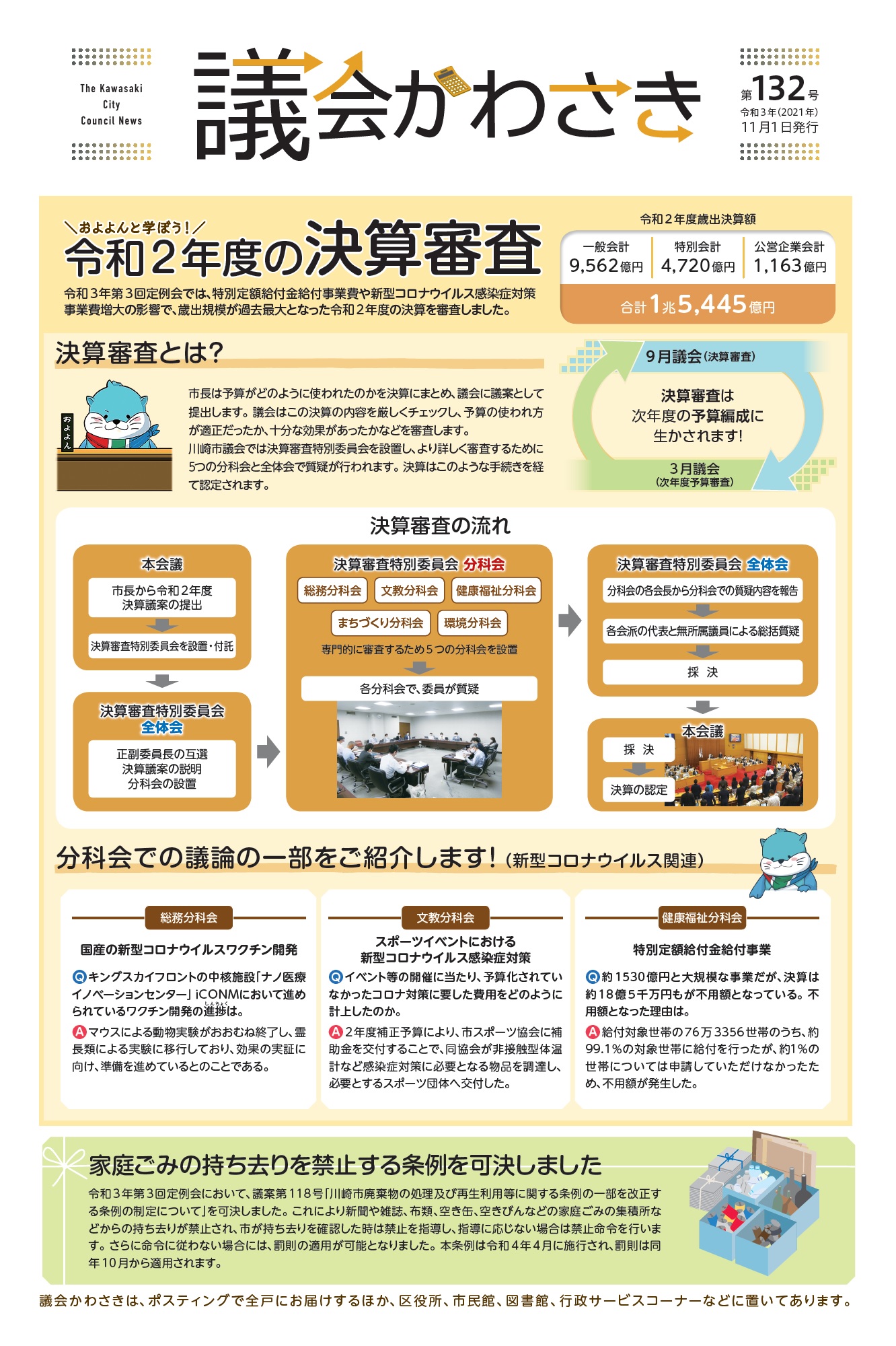 議会かわさき第132号1面