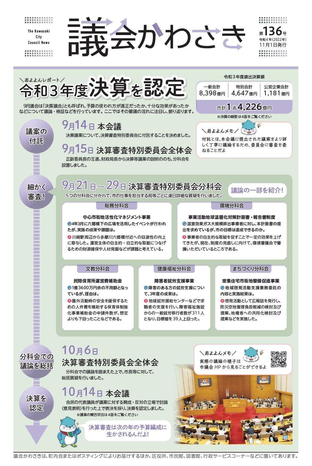 議会かわさき第136号1面