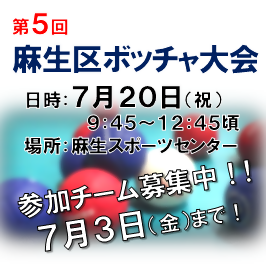 第5回麻生区ボッチャ大会