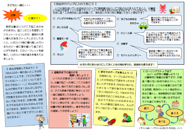 防災リーフレット（裏）