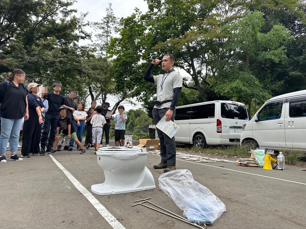 危機管理担当職員による災害時のトイレ講座
