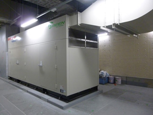 非常用自家発電機の写真