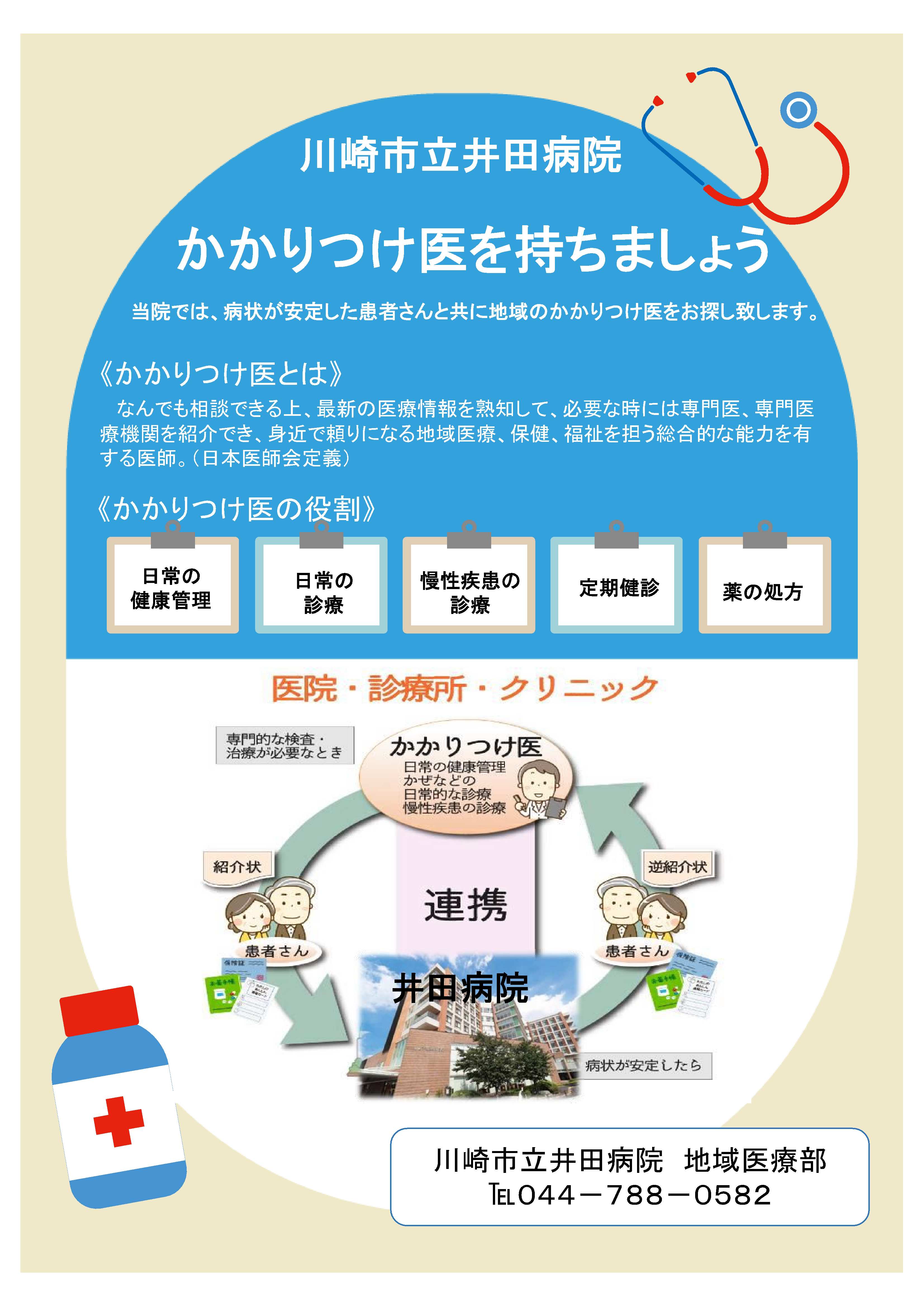 かかりつけ医を持ちましょうにおけるリーフレット