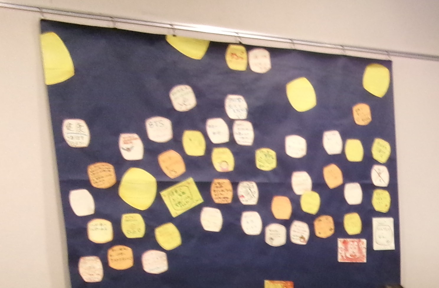 昨年度の寄せ書きの写真