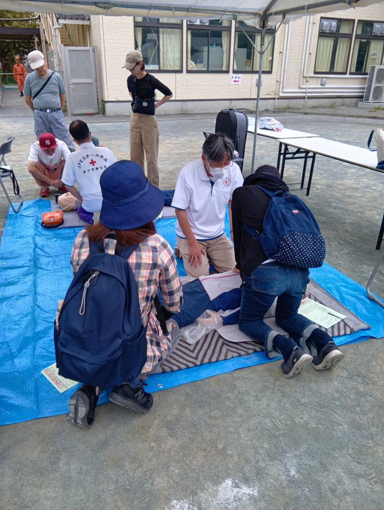 心肺蘇生法訓練の様子