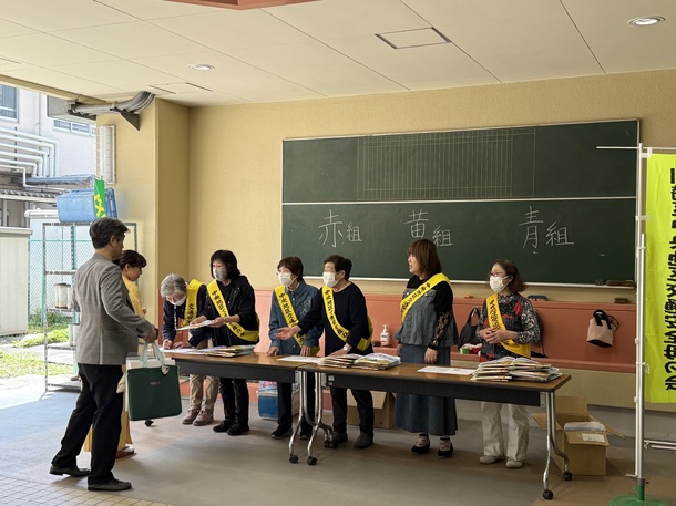 宮前小学校にて