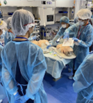 大学医局を通したセミナーに参加している様子