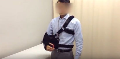 肩固定装具の装着方法のサムネイル画像