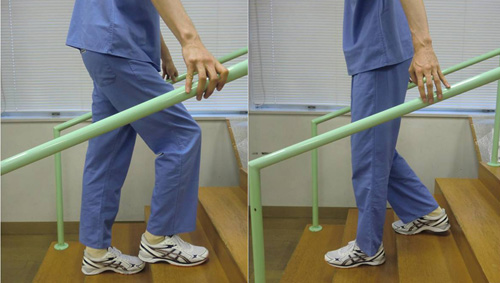 階段昇降練習の写真