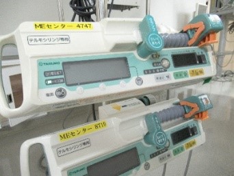 メンテナンスの終わったシリンジポンプの写真