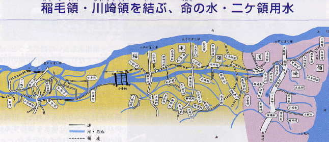 ニヶ領用水地図