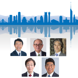 古川直季 大臣政務官　田中幹夫 富山県南砺市長　牧原出 東京大学教授　久元喜造 指定都市市長会 会長（神戸市長）　福田紀彦 指定都市市長会 副会長（川崎市長）