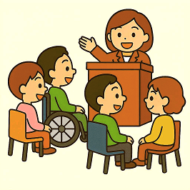 説明会のイメージイラスト