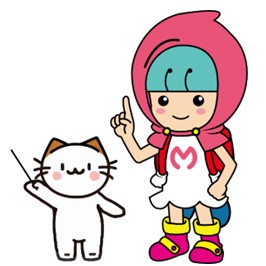 マナビーとニャビ先生の画像