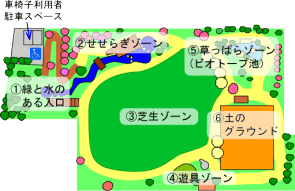 鷺沼ふれあい広場全体図