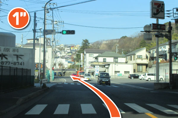 神木交差点を超えます