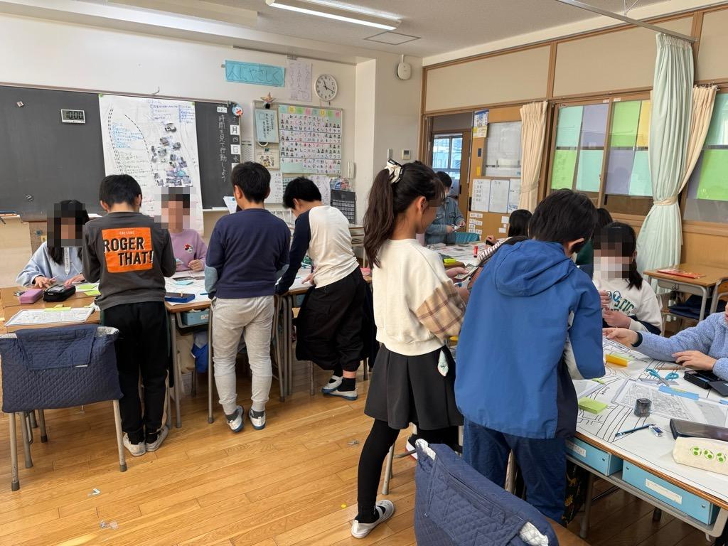 マップをつくる様子