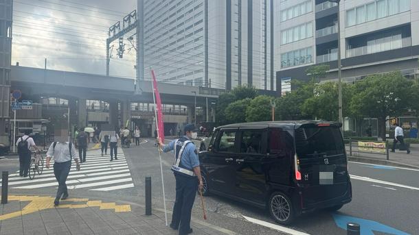 横断歩道がない場所での乱横断の禁止を呼びかけました