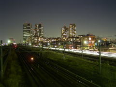 小倉跨線橋から鹿島田方面を望む