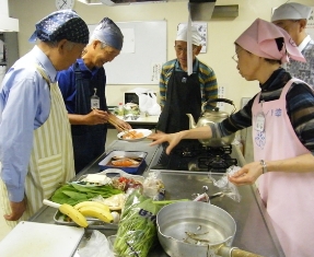 男性シニア食と健康講座写真