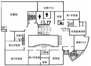 市民館館内案内図