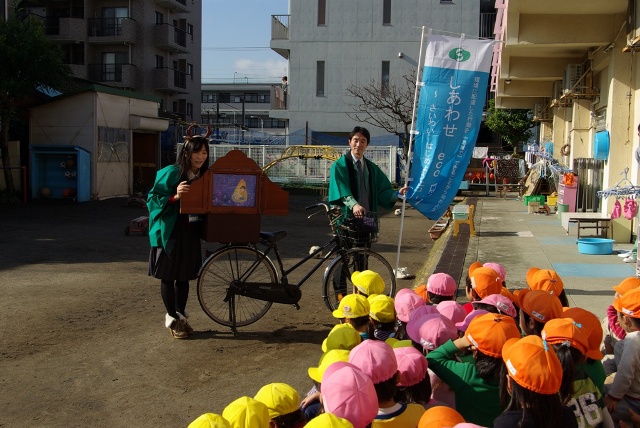 南加瀬保育園で紙芝居