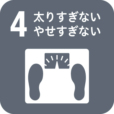 食育ピクトグラム4太りすぎないやせすぎない