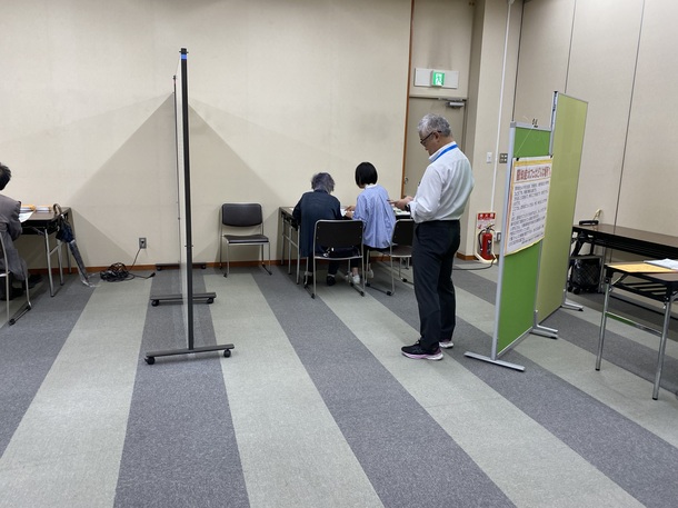 脳体力テスト体験会の様子写真