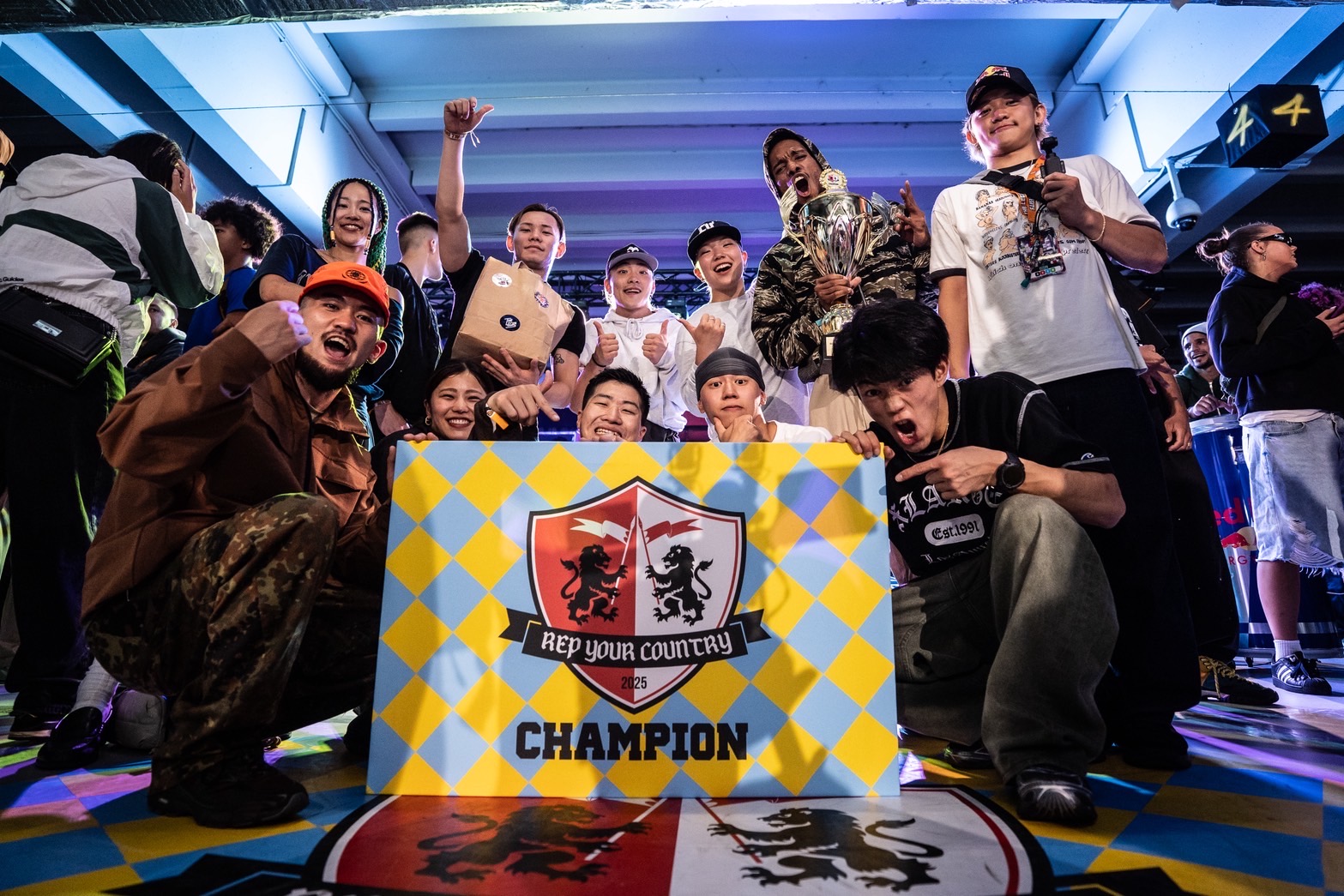 世界大会で優勝したときの写真