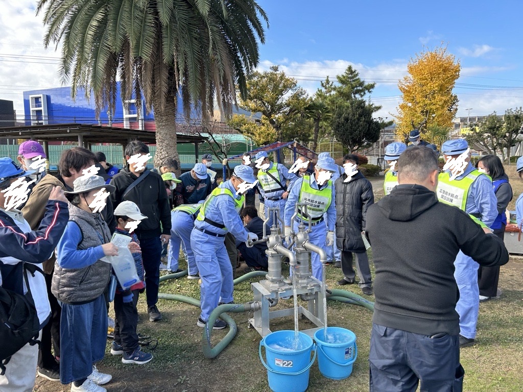 応急給水拠点開設訓練